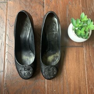 Tory Burch ‘Sally’ Wedge Tumbled Leather